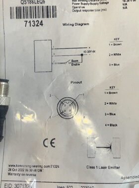 全新原装Banner邦纳QS186LEQ5光电传感器货号7-议价
