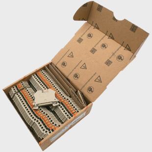 50x Weidmller WTR 4 7910180000 Reihenklemme dunkelbeige 4 mm