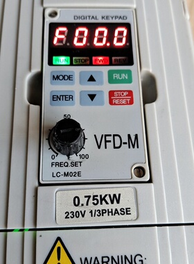 VFD007M21A220V0.75Kw台达变频器有5-议价