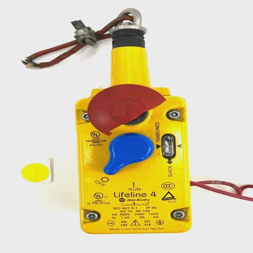 ALLENBRADLEY440EL13043电缆拉动开关LIFELINE4接器1/2英