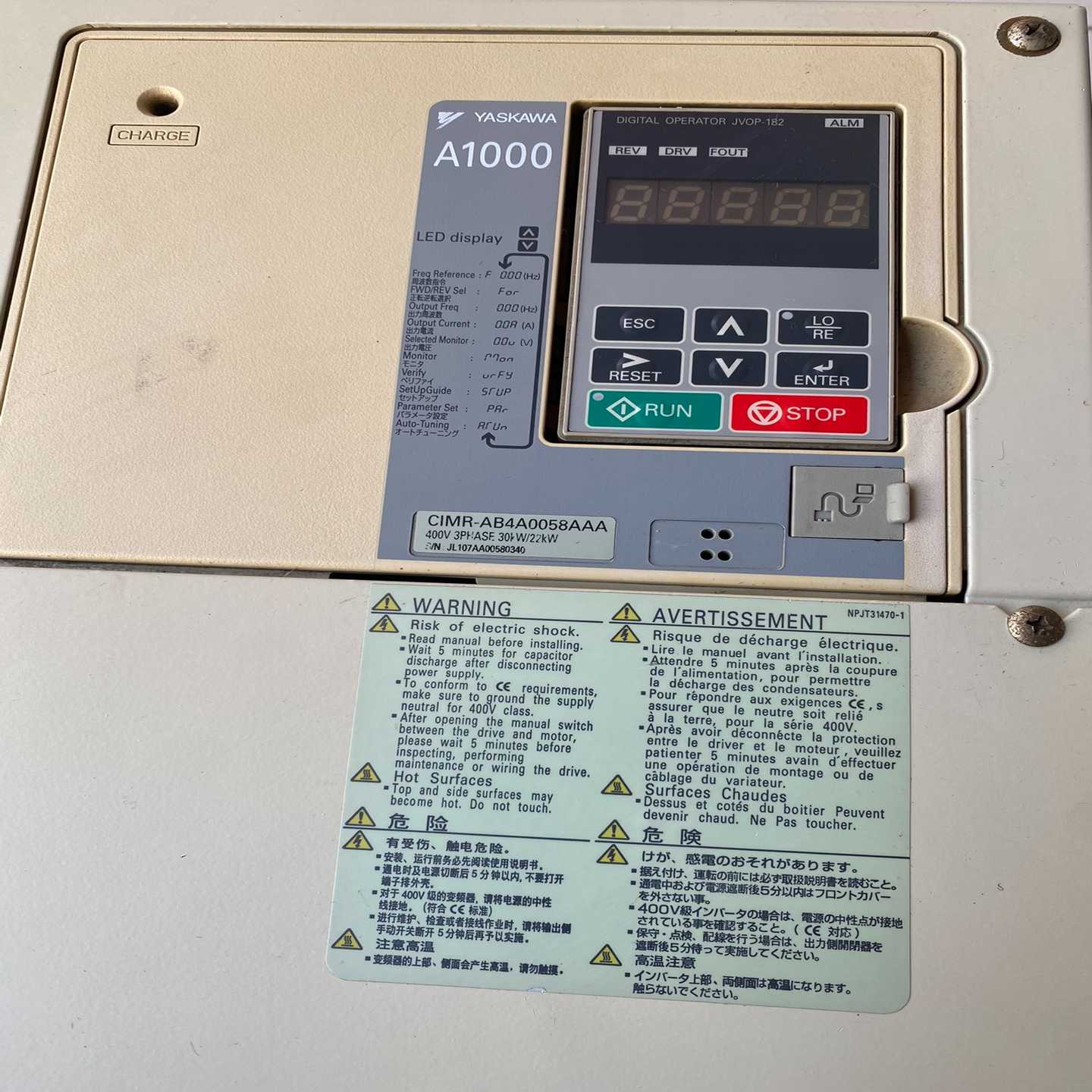 【星慕电子】YASKAWA/安川A1000变频器CIMR-AB4A005