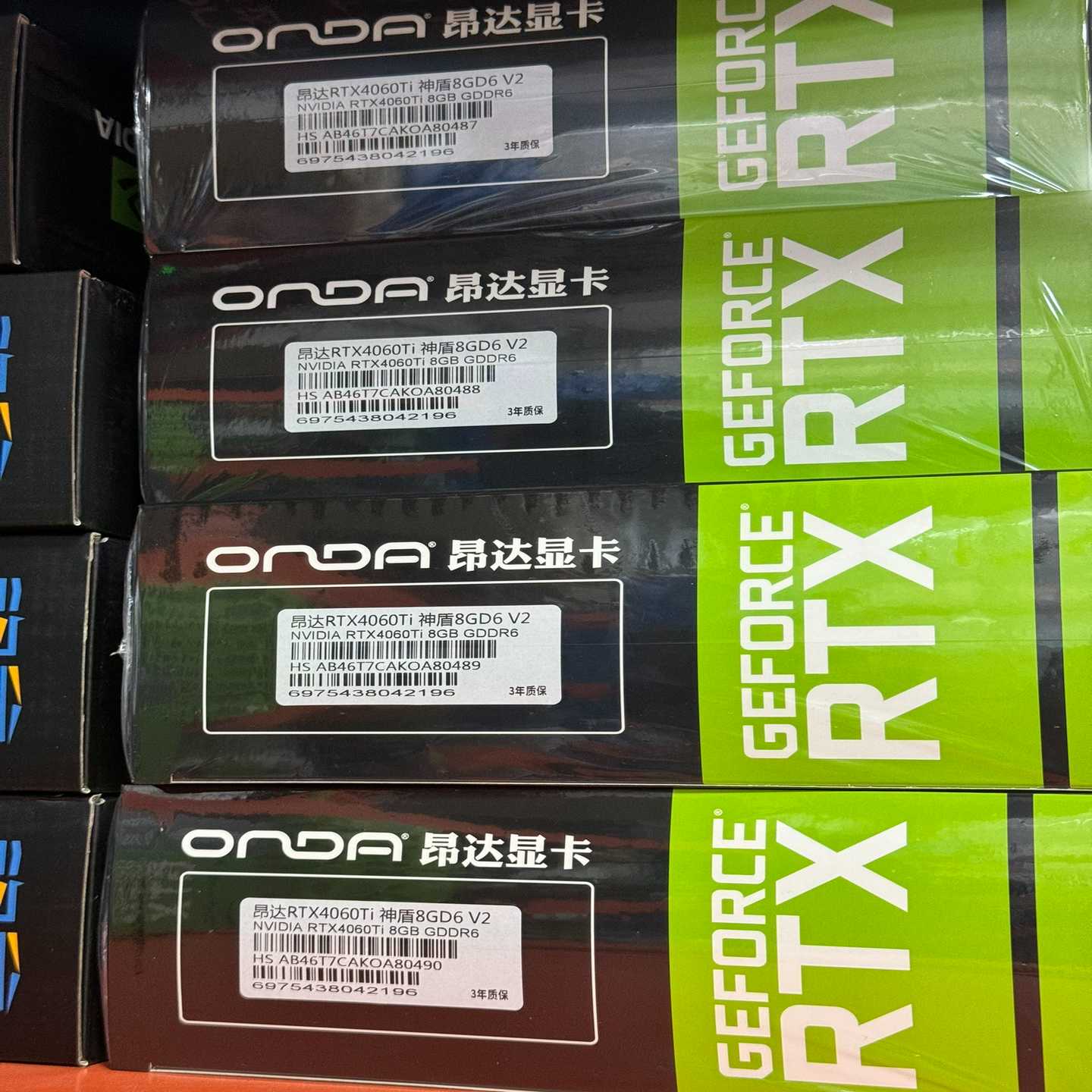 全新昂达RTX4060Ti神盾8GD6-V2--议价商品