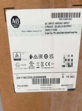 询价AB变频器PowerFlex753，400VAC输入，三