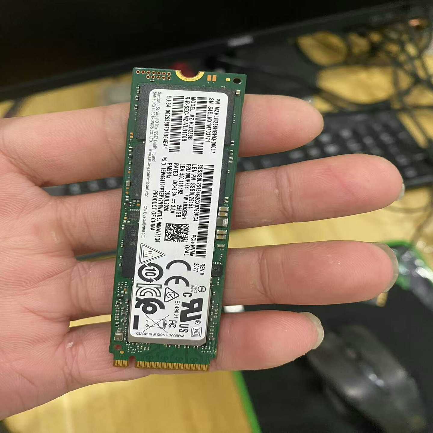 三星PM981A256Gm.2NVME固态硬盘,--议价商品