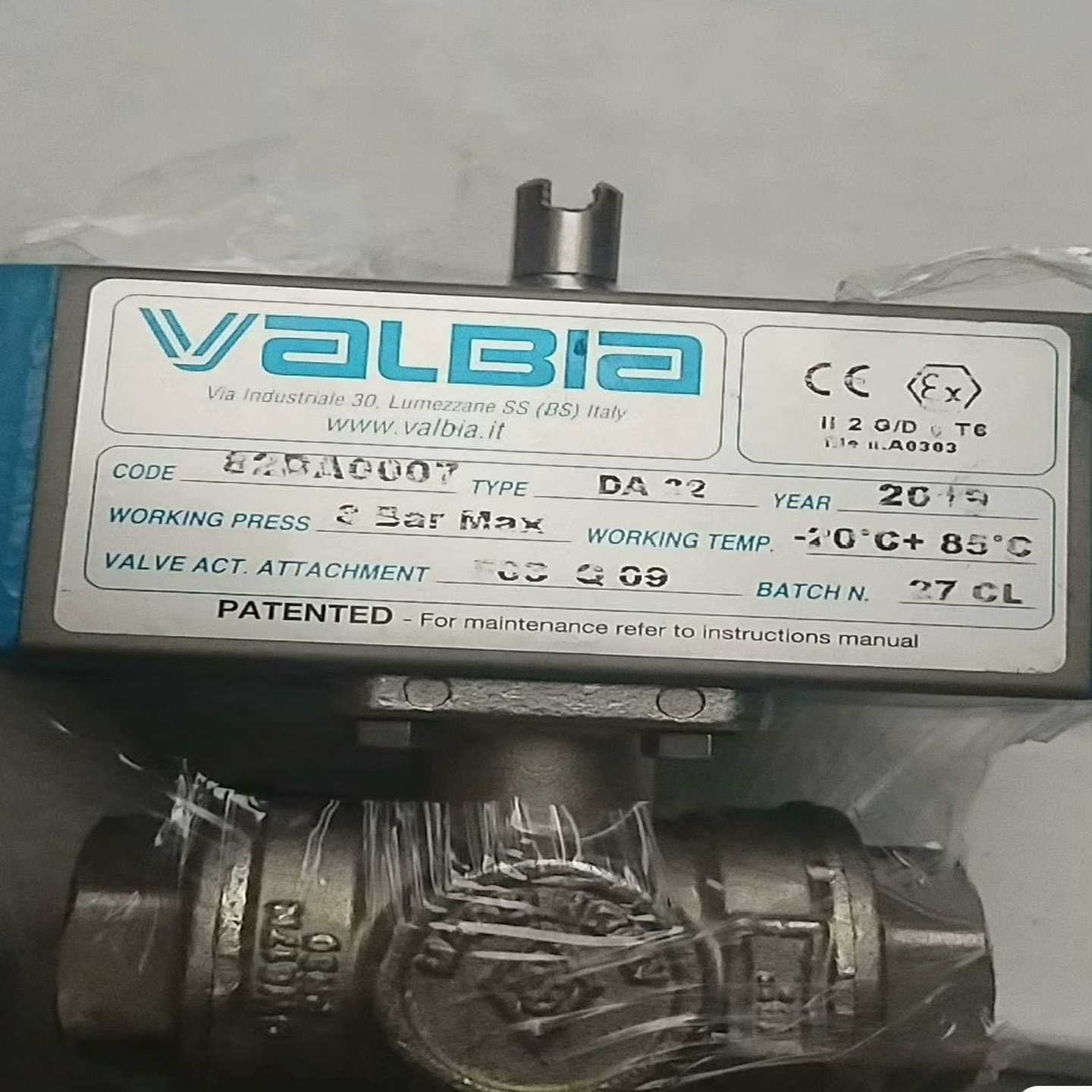 意大利VALBIA执行器82DA0007VFN21询价
