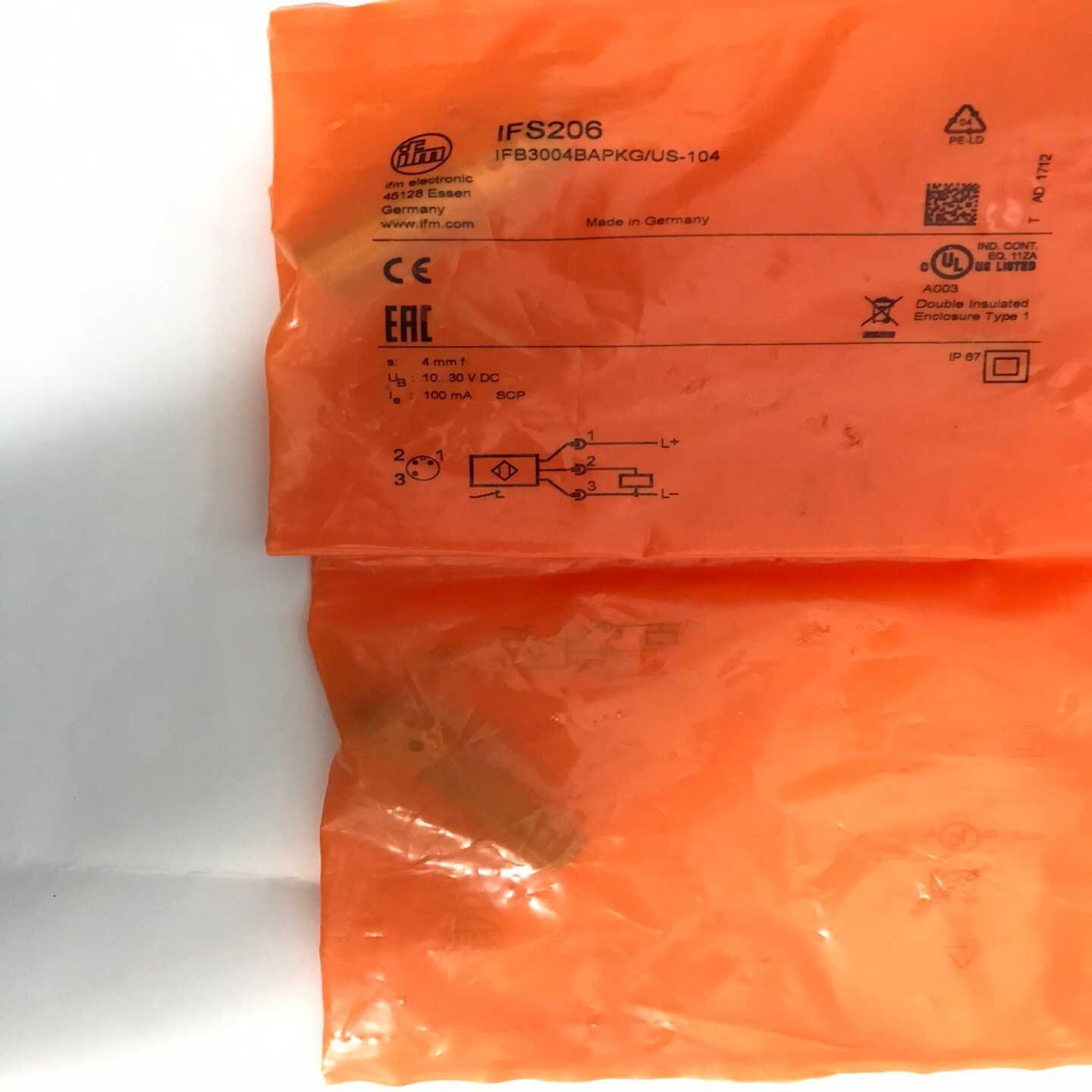 IFM易福门IFS206光电开关传感器德国，库存询价