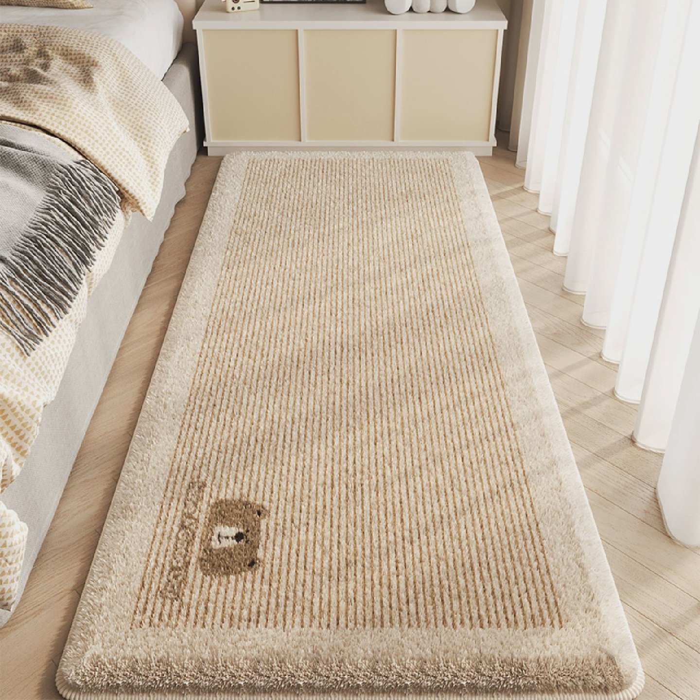 卡通床边毯女孩卧室防滑脚垫儿童房间地垫可爱毛绒床下床前地毯,居家布艺,床边毯,淘宝优惠券,粉丝福利购,淘宝优惠卷