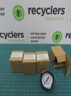 setof4pressuregauges2018-173140mmBSPT1/8