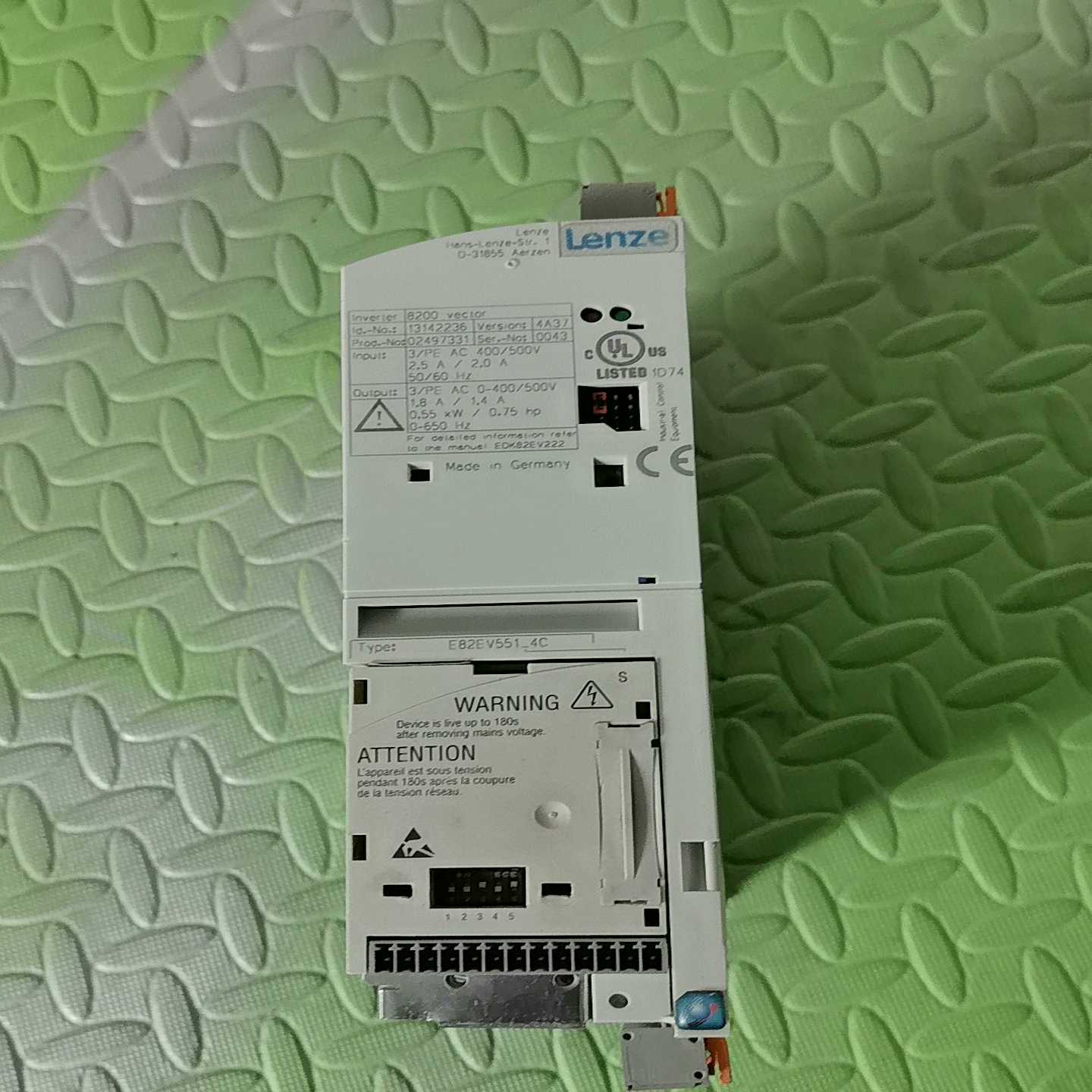 伦茨变频器E82EV551-4C 实物图不带IO板可测试 功【博航商行】