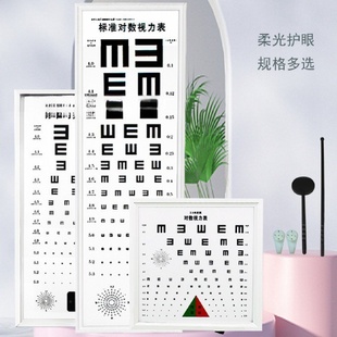 到家 标准灯箱对数测视力表米.款 儿童成人家用一件代发 可以 包邮