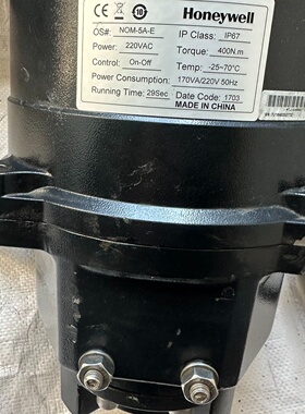 霍尼韦尔执行器型号NOM5AEIP67防护等级22议价