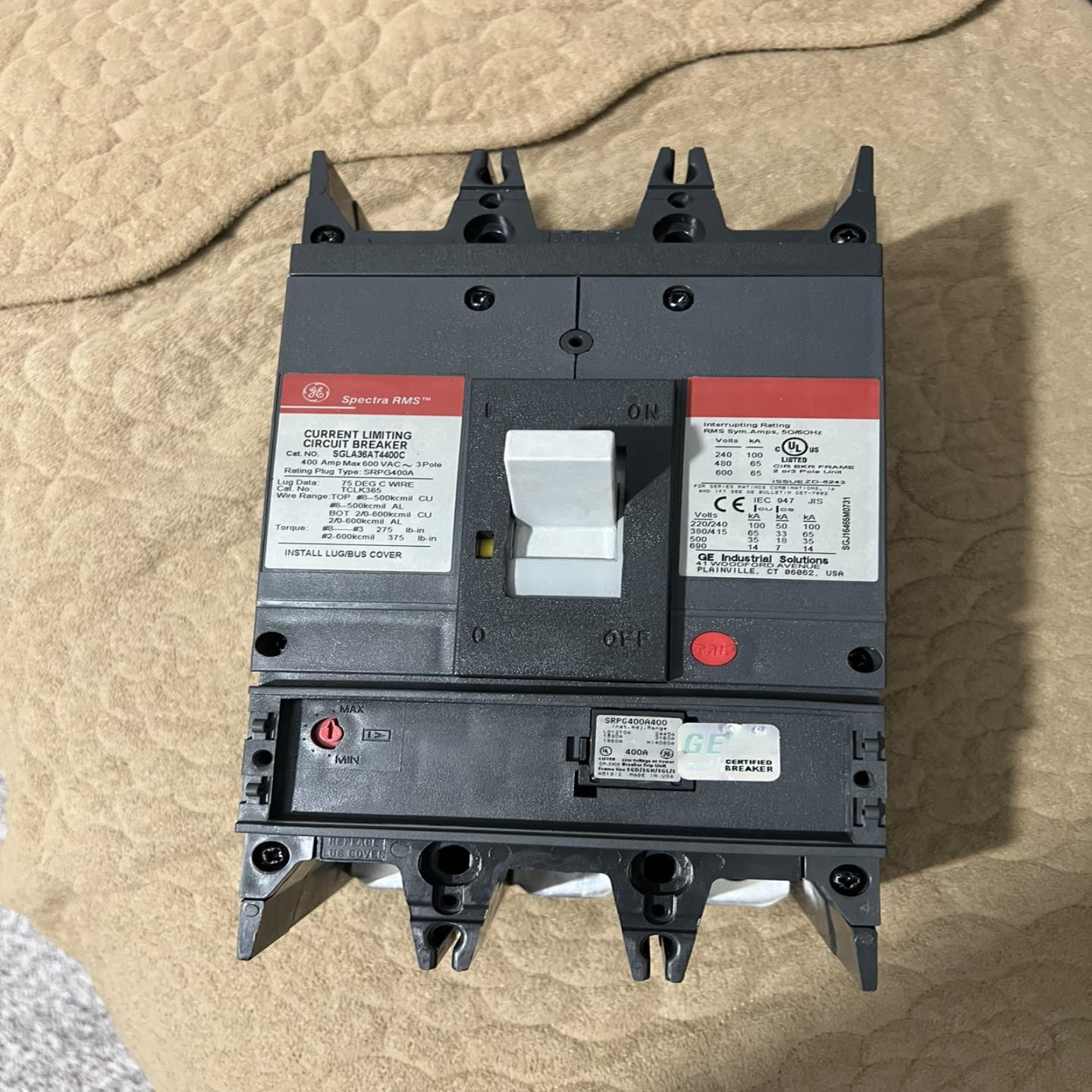 【议价】进口 GE 美国 通用光谱断路器 SGLA36AT4400C