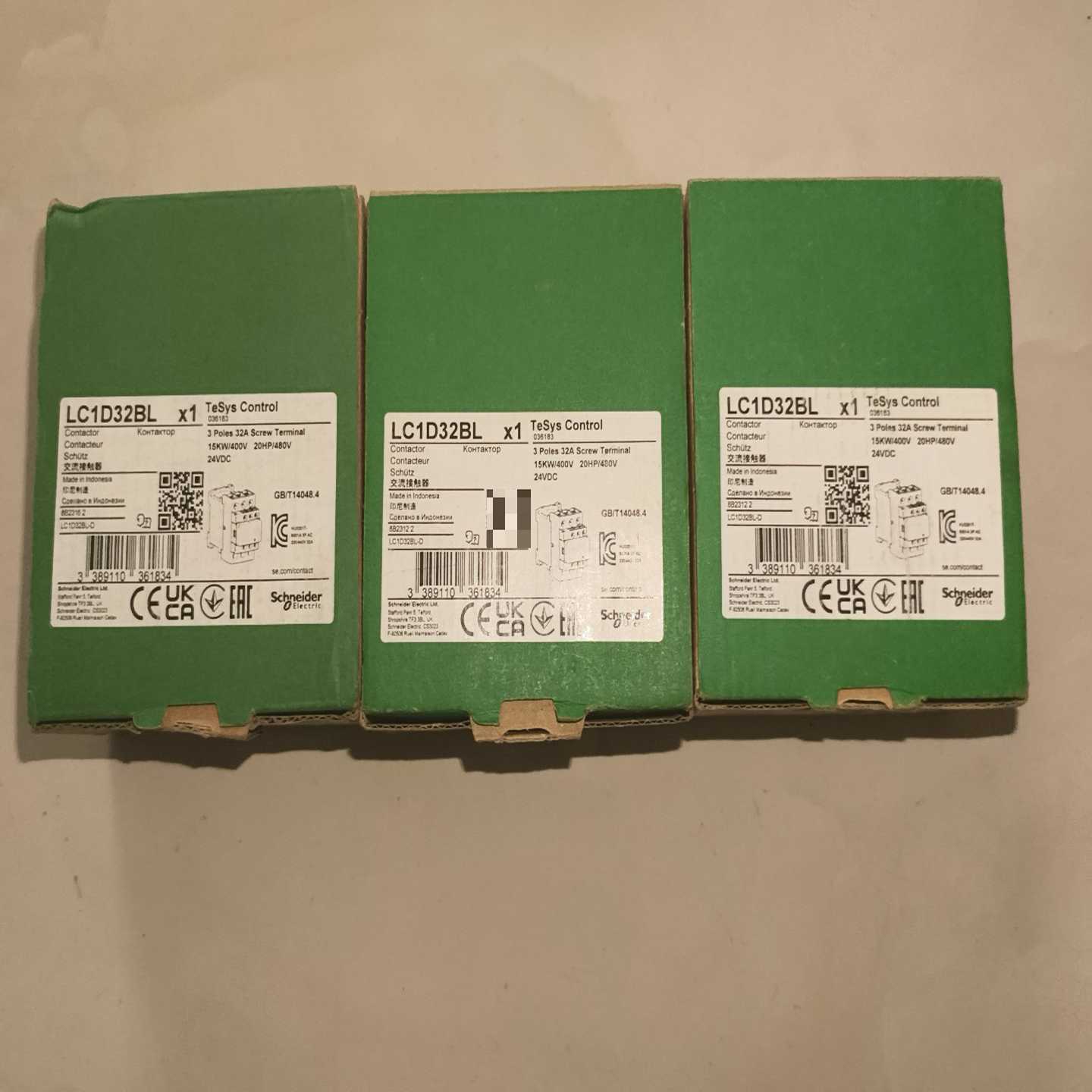 施耐德交流接触器LC1D32BL，全新正品，原装进口，印尼制一议价