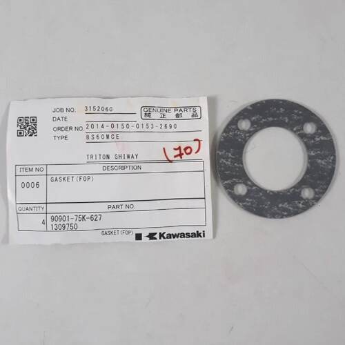 Gsket PN 9090175K627 1309750 For Kawasaki 8S60MCE Genuine Pa