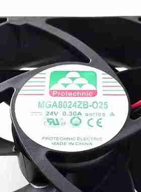 议价-全新台湾802524V0.30A双滚Y珠变频器散热风扇MGA8024Z