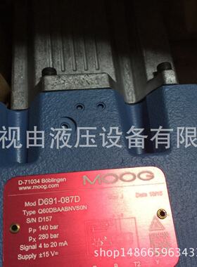 寻“”D6614055P80HABF7VSX2AMOOG伺服阀