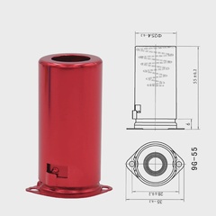 全铝罩瓷质小九脚电子管管座  此款可用于12AX7A/12AU7屏蔽罩