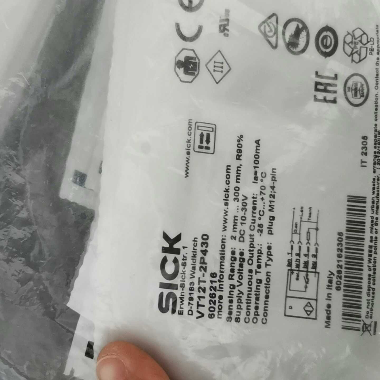 SICK西克全新原装VT12T-2P430漫反射光电开关传感