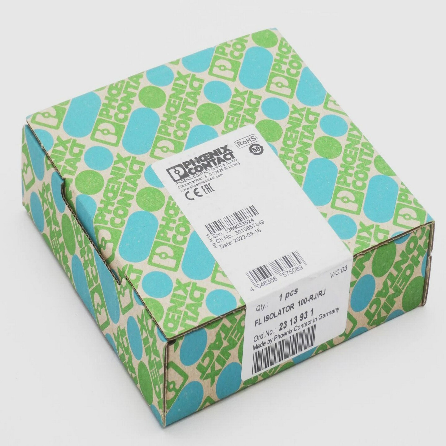 PhoenixContactFLISOLATOR100-RJ/RJ23139312313931Netwo