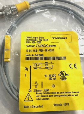 TURCK NI3.5AP6X1MRS4T S4613683 SENSOR CABLE ASSEMBLY 1030 VD