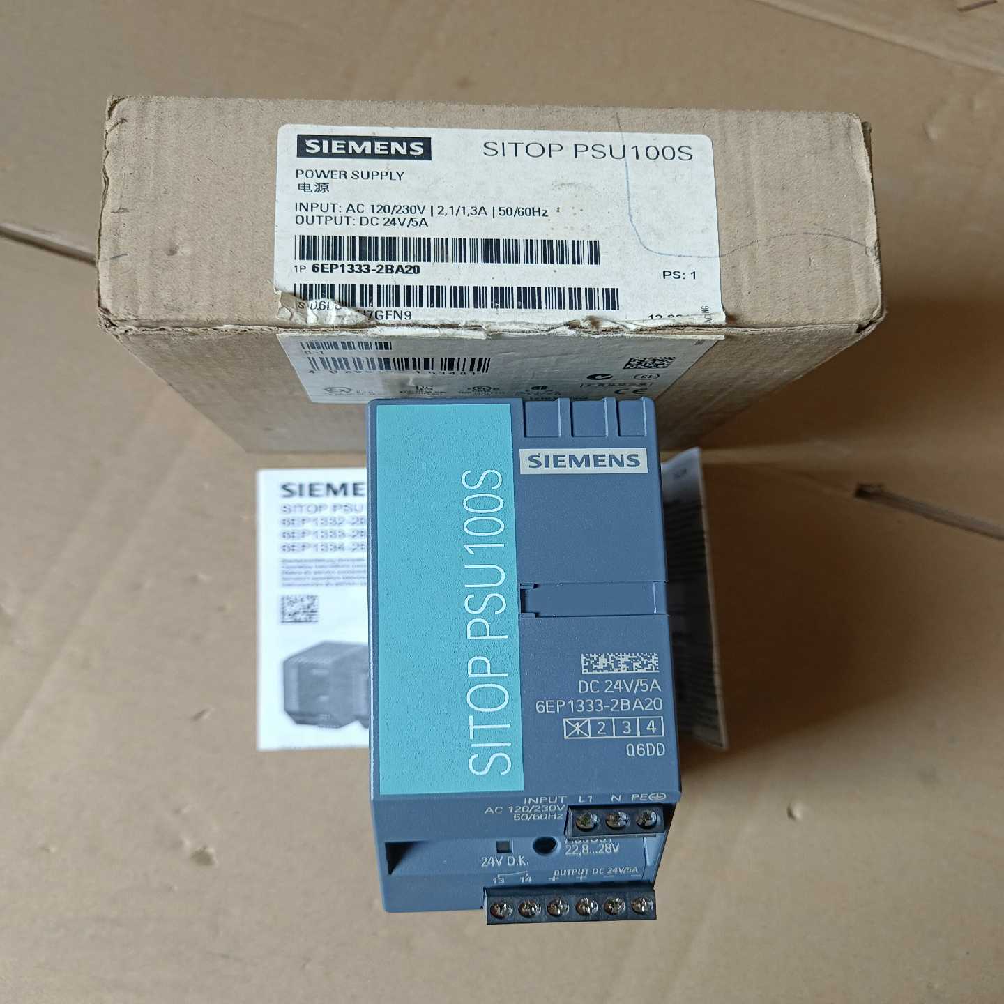 【议价】电源6EP1333-2BA20原标仅拆封。20适用