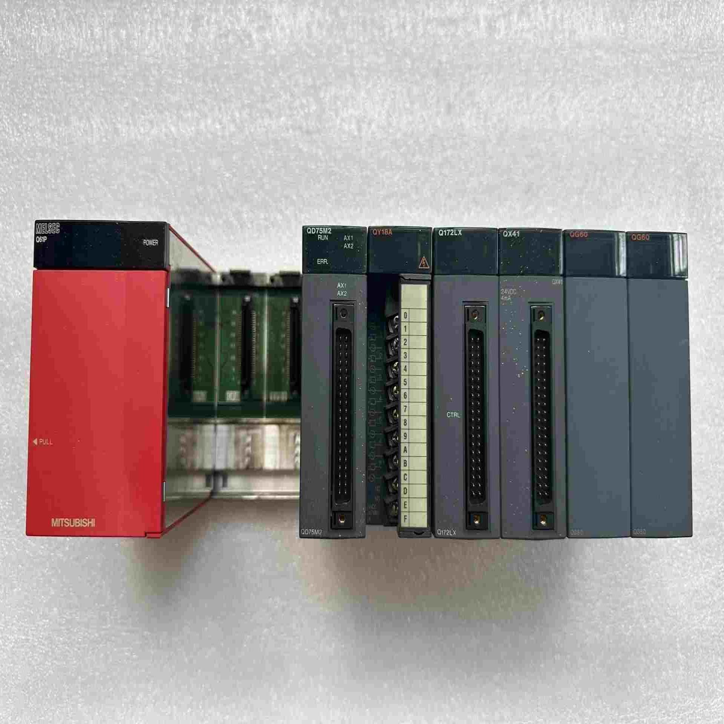 三菱Q系列PLC模块一组Q38B-E Q61P QD75M2~议价