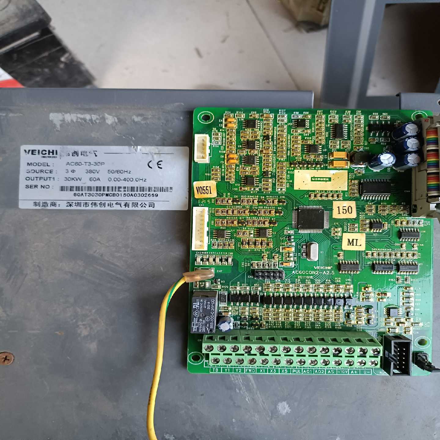 【议价】AC60CON2-A2.5，伟创变频AC60-T3-30P拆适用