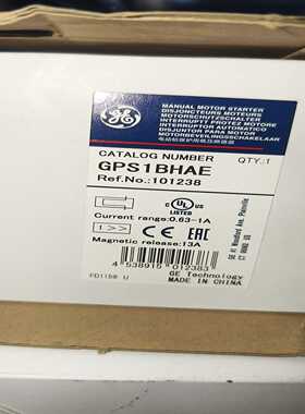 全新GE通用电气电动机保护器GPS1BHAE，原装正品带包装议价