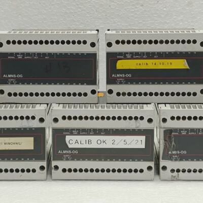 Lot of 5 MLLER Strain Gauge Amplifiers  ALMNSOG  Part No. 60