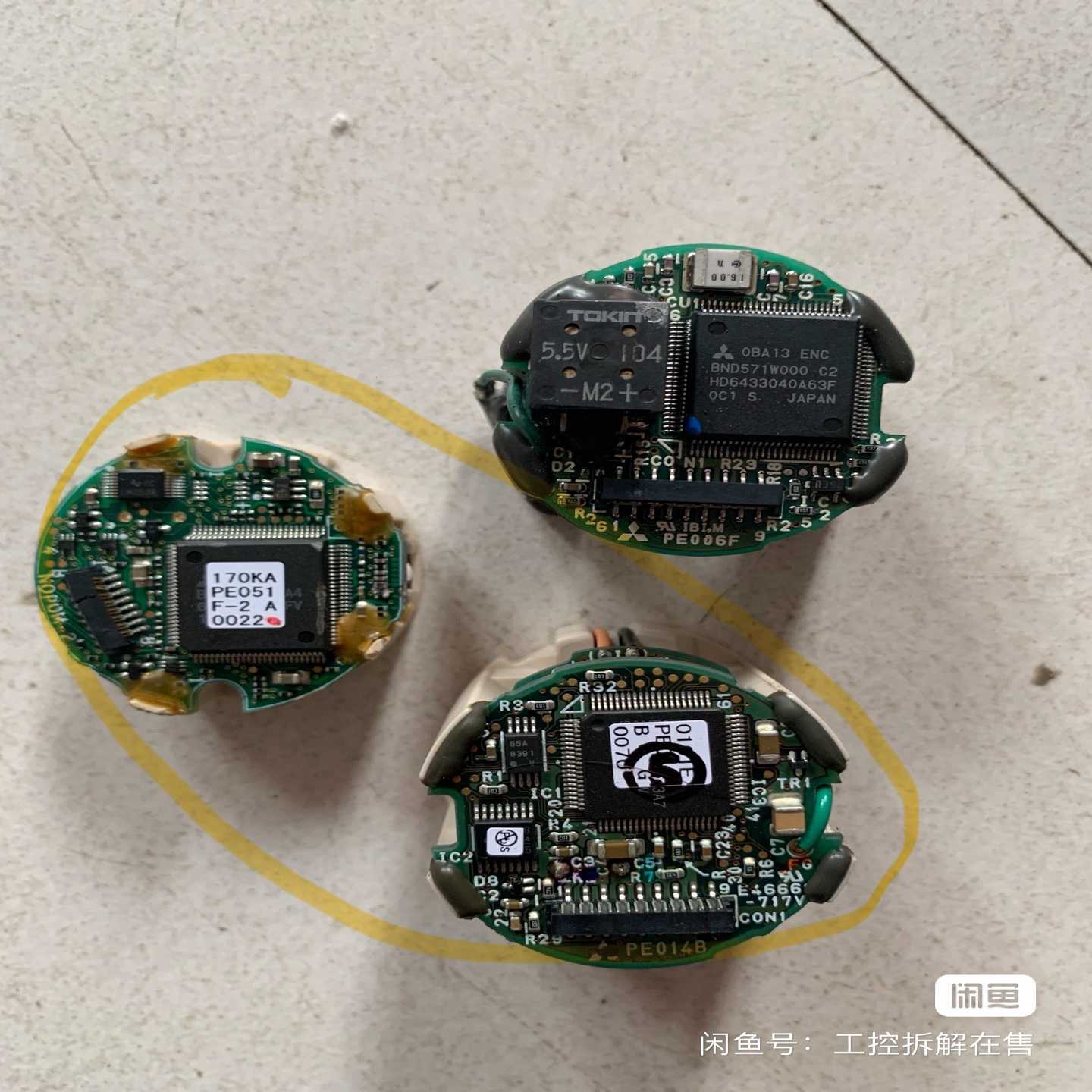 三菱编码器 三菱伺服电机拆下来的 功能 实物图(通通配件）