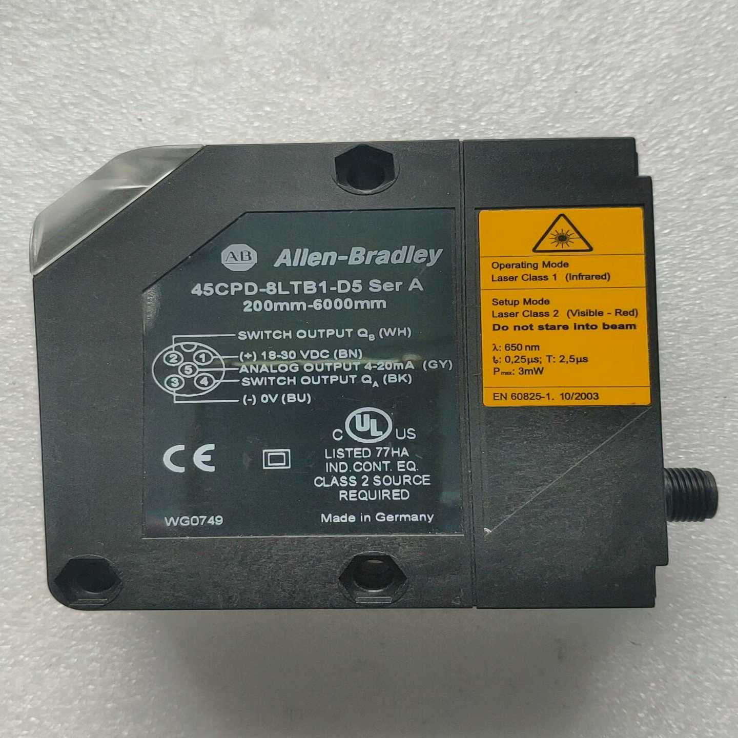 AB45CPD-8LTB1-D5移位激光测量传感器测询价