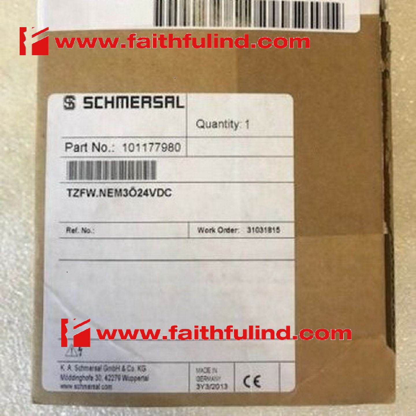 议价Schmersal 101177980 施迈赛全新安全开关 TZFW.NEM3O24VDC