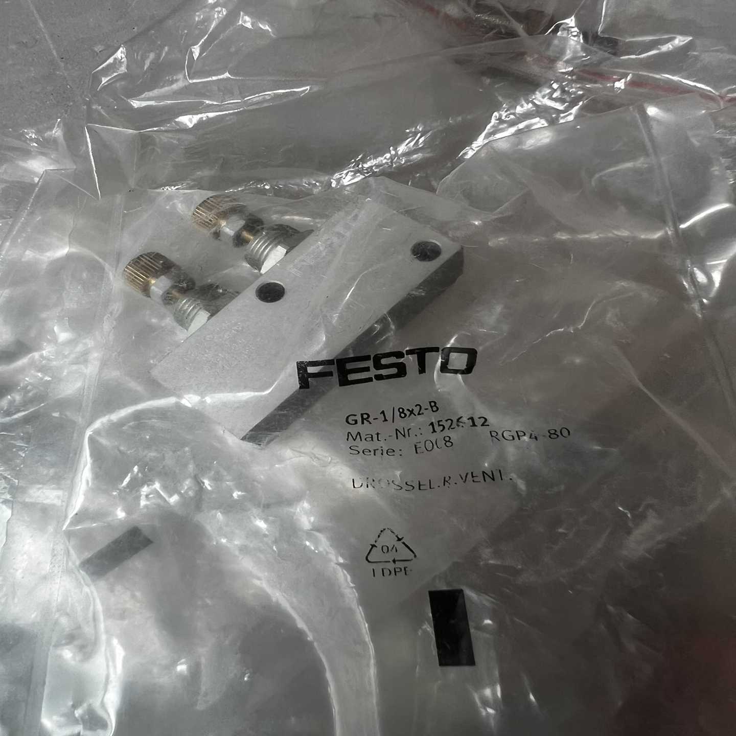 【议价】FESTO费斯托单向节流阀GR-1/8X2-B152适用