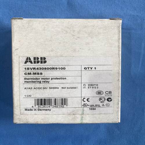 议价ABB热敏电阻保护器CM-MSS三相监视器1SVR430800R9100 1001246