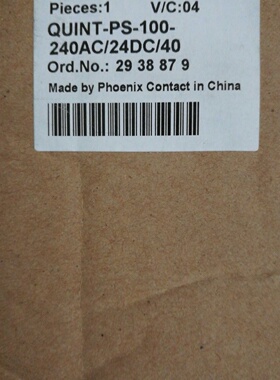 议价菲尼克斯电源QUINT-PS-100-240AC/24DC/40 2938879拍前谘询