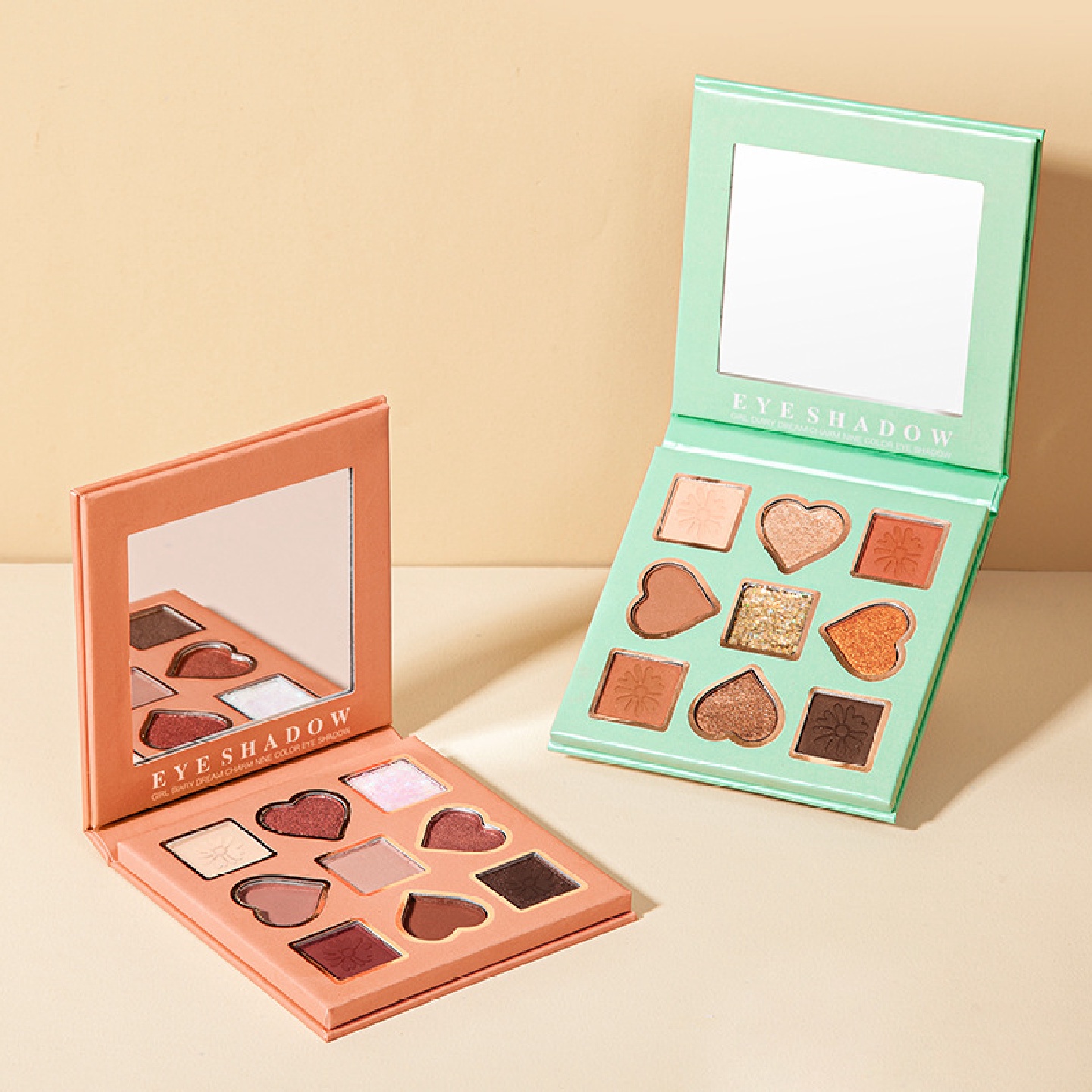 CDE少女日记幻魅9色眼影盘亮片闪粉珠光哑光九宫格眼影平价学生女