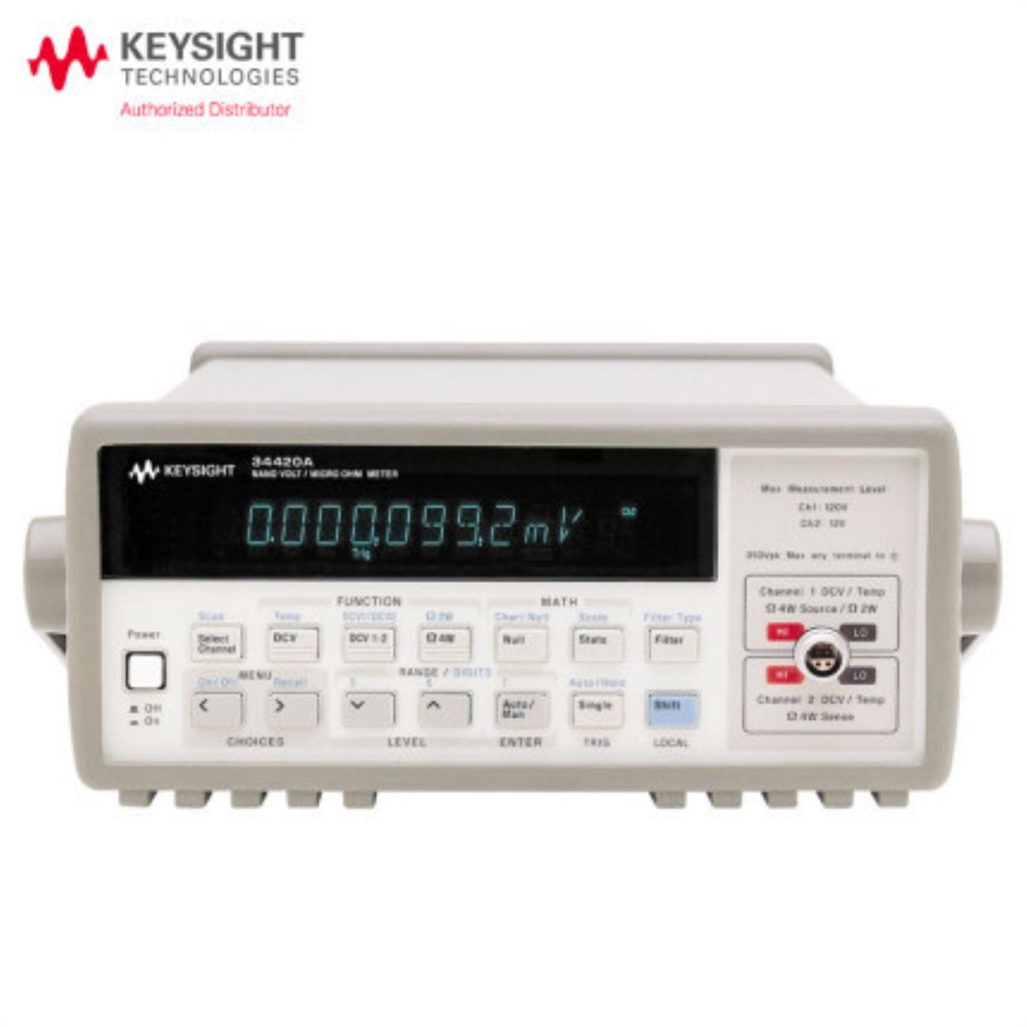 新现货 是德Keysight 七位半万用表34420A纳伏表微欧表 安捷伦