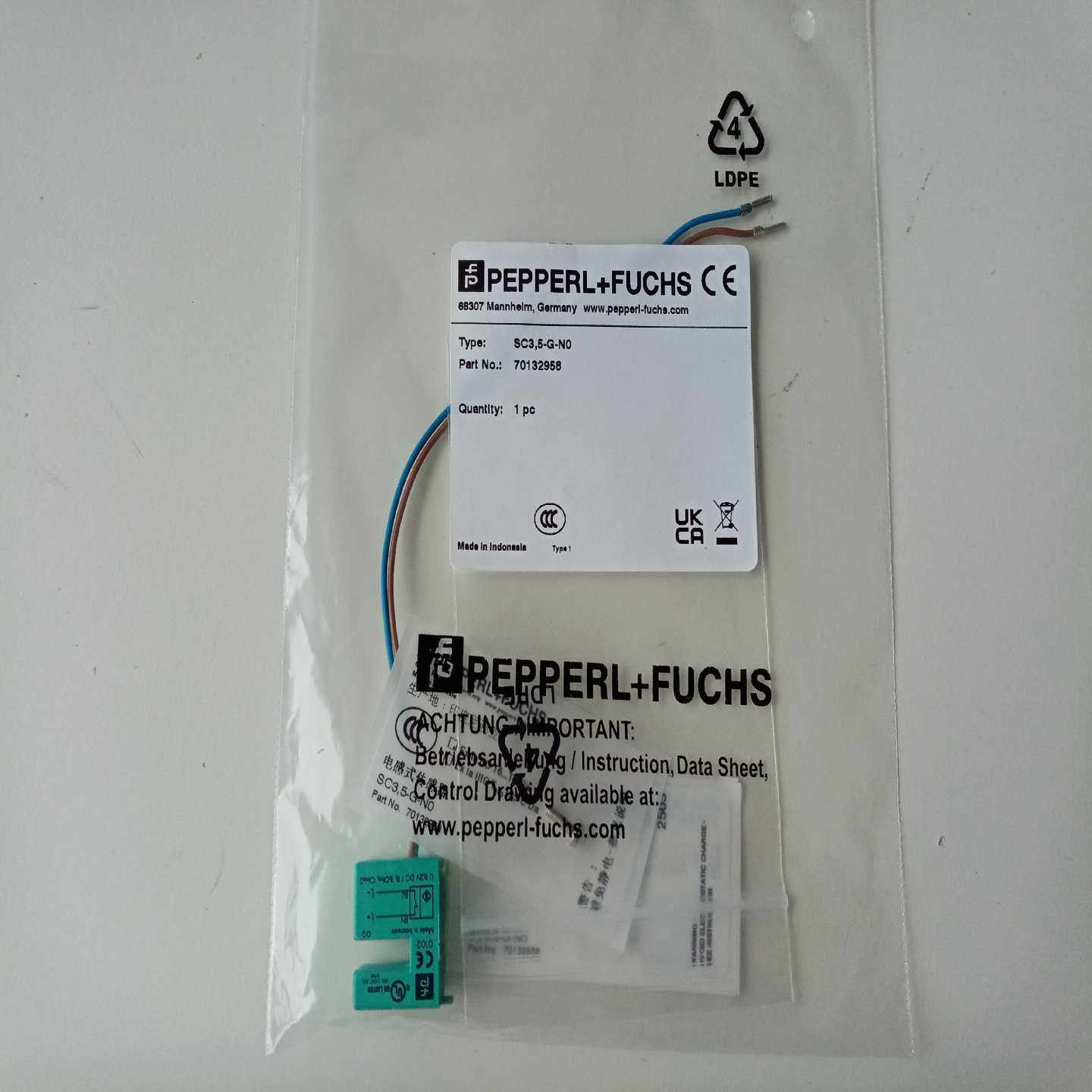 德国PF倍加福传感器SC3.5-G-N0,订货号7013（零零电子）