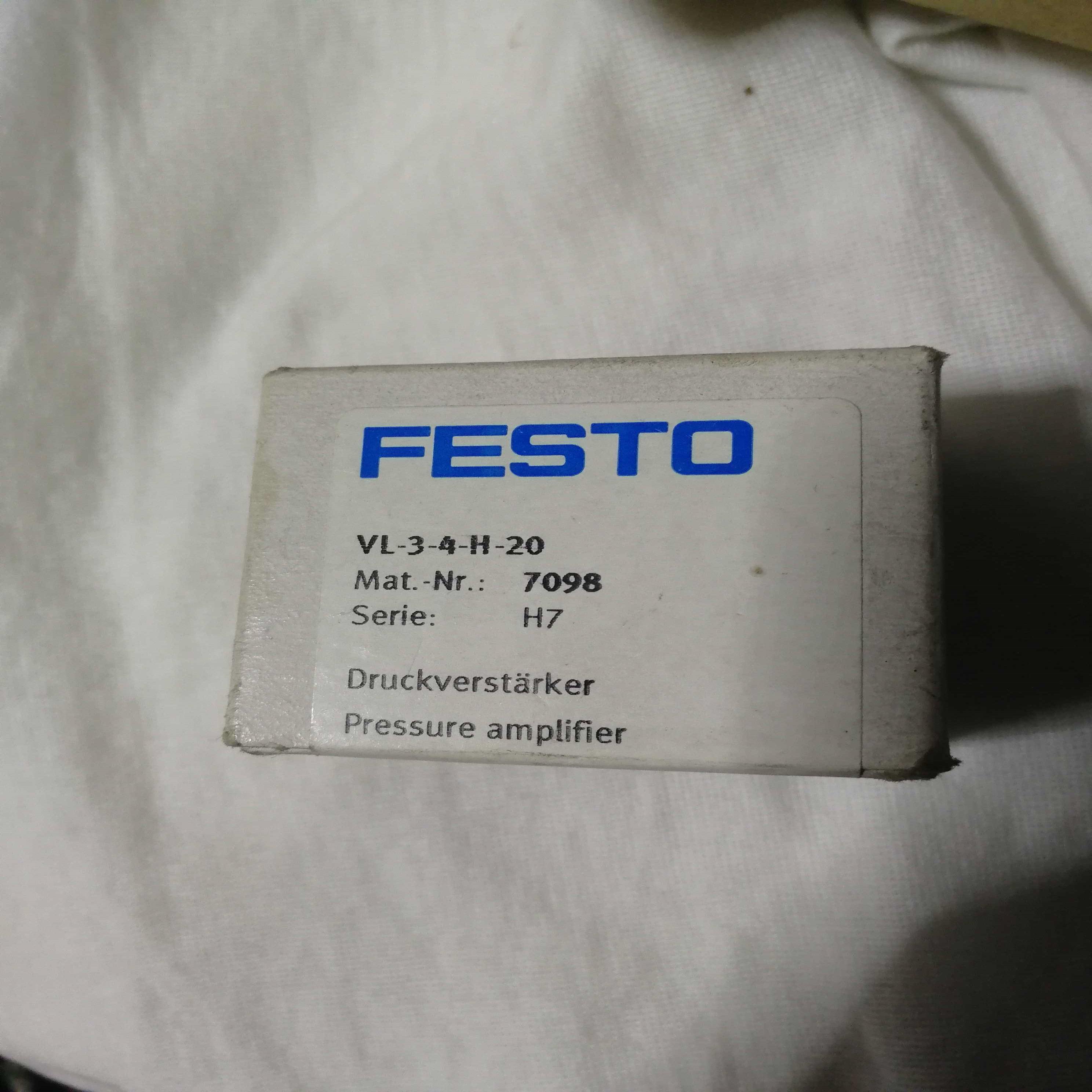 配件全新正品FESTO费斯托VL-3-4-H-20 7098 压力放大器议价