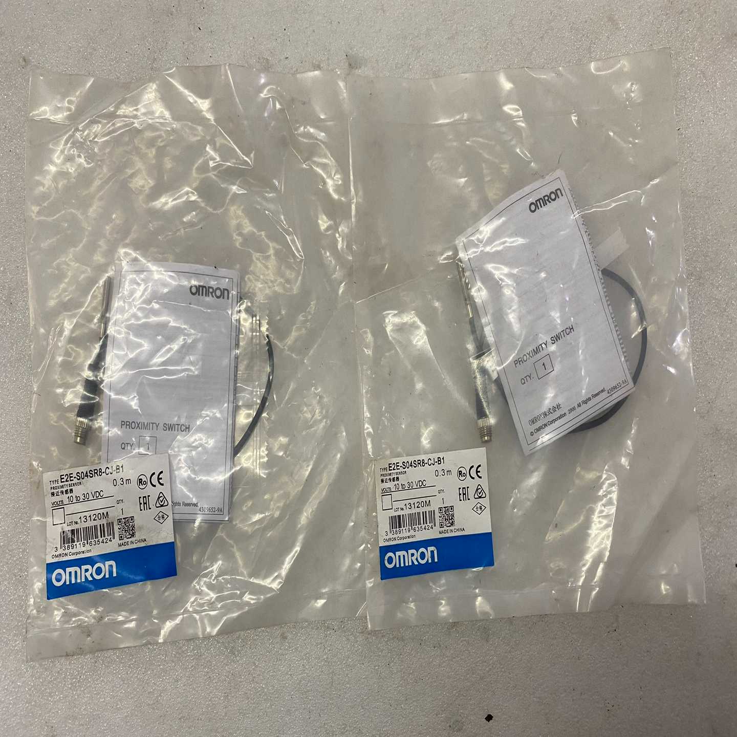 欧姆龙接近E2E-S04SR8-CJ-B1，仓库余货二包如图-议价