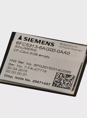 SiemensSINUMERIK6FC5313-6AG00-0AA0CompactFlashCard8GB