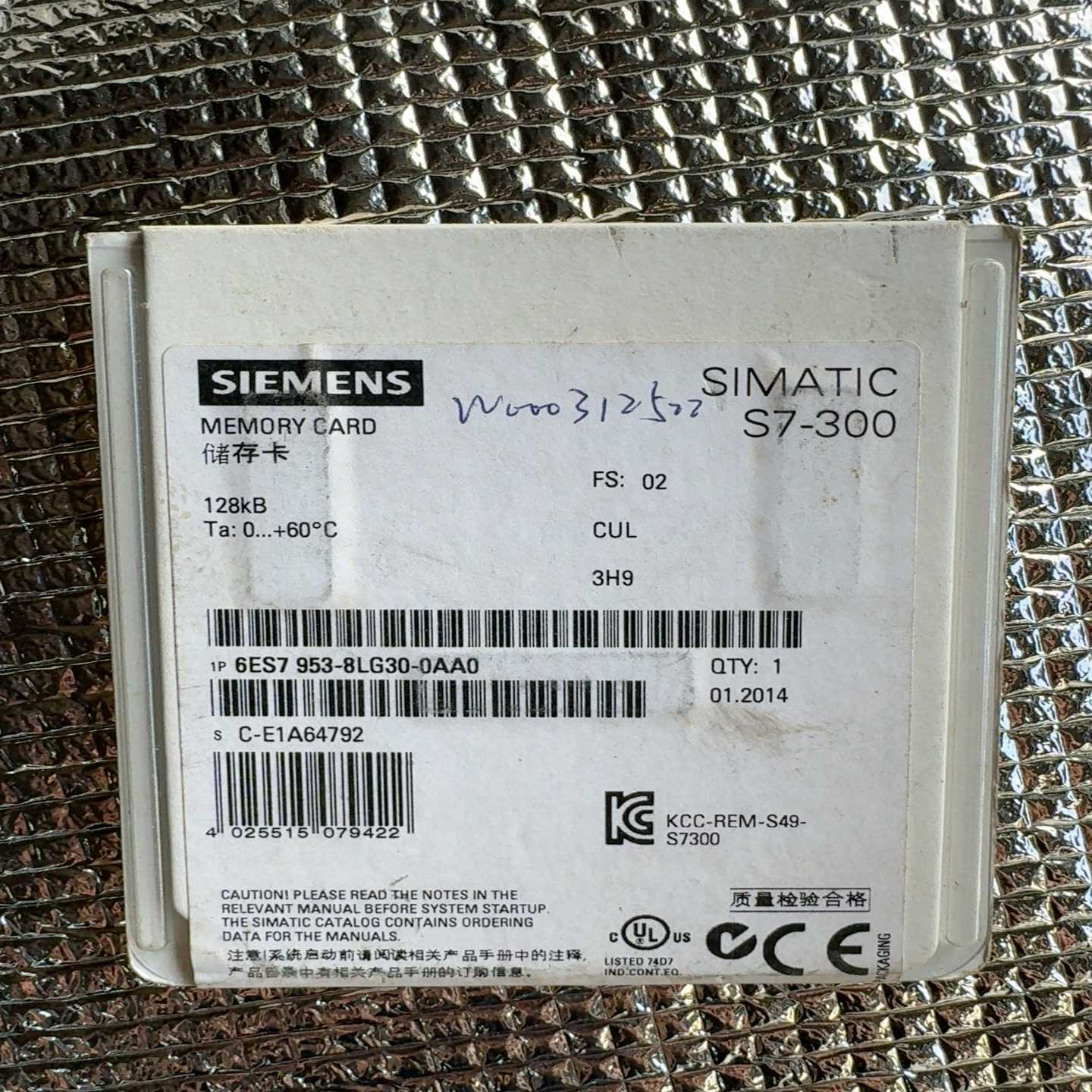 S7-300128KB存储卡，型号6ES7953-询价