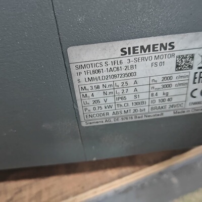 询价-SIMOTICS伺服电机型号1FL60611AC6