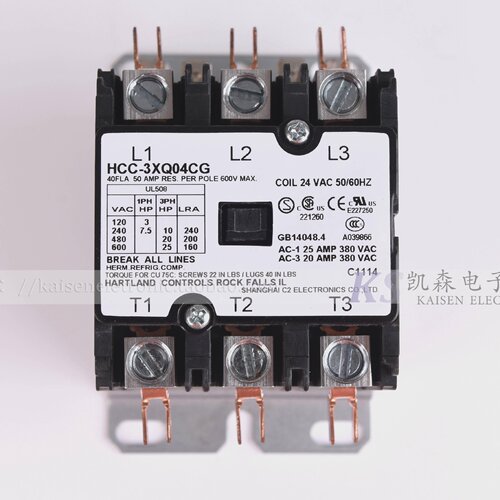 美国MILLER焊机用HCC-3XQ04BX28324VAC40A美式交流接触器