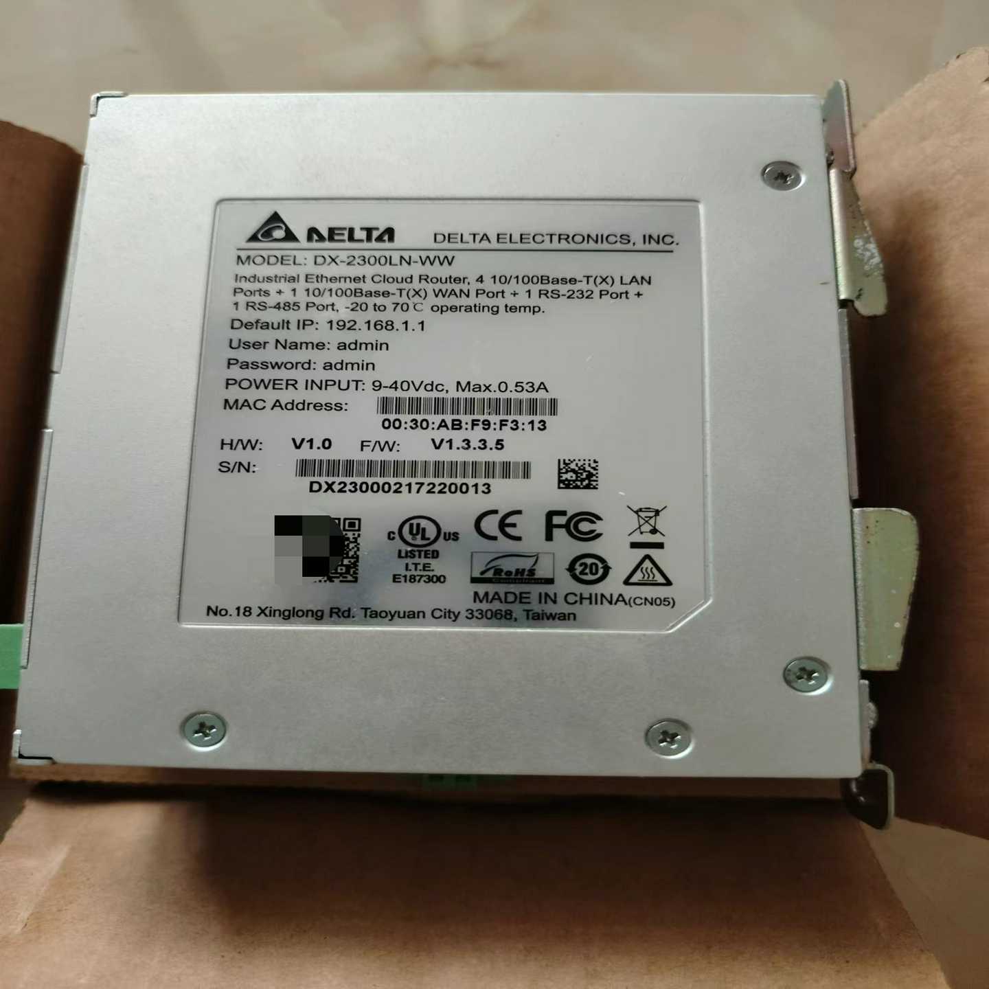 议价J126*全新原装台达工业级3G无线智能路由器JDX-2现货/维修