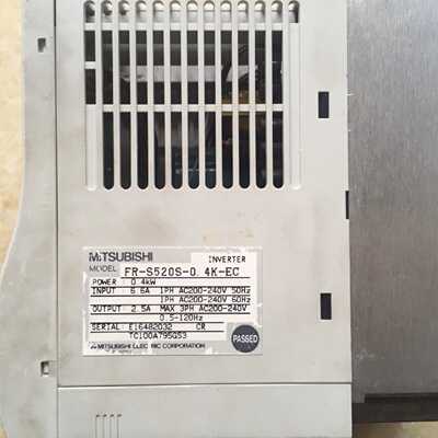 拆机二手9成新三菱变频器FRS520S0.4KEC