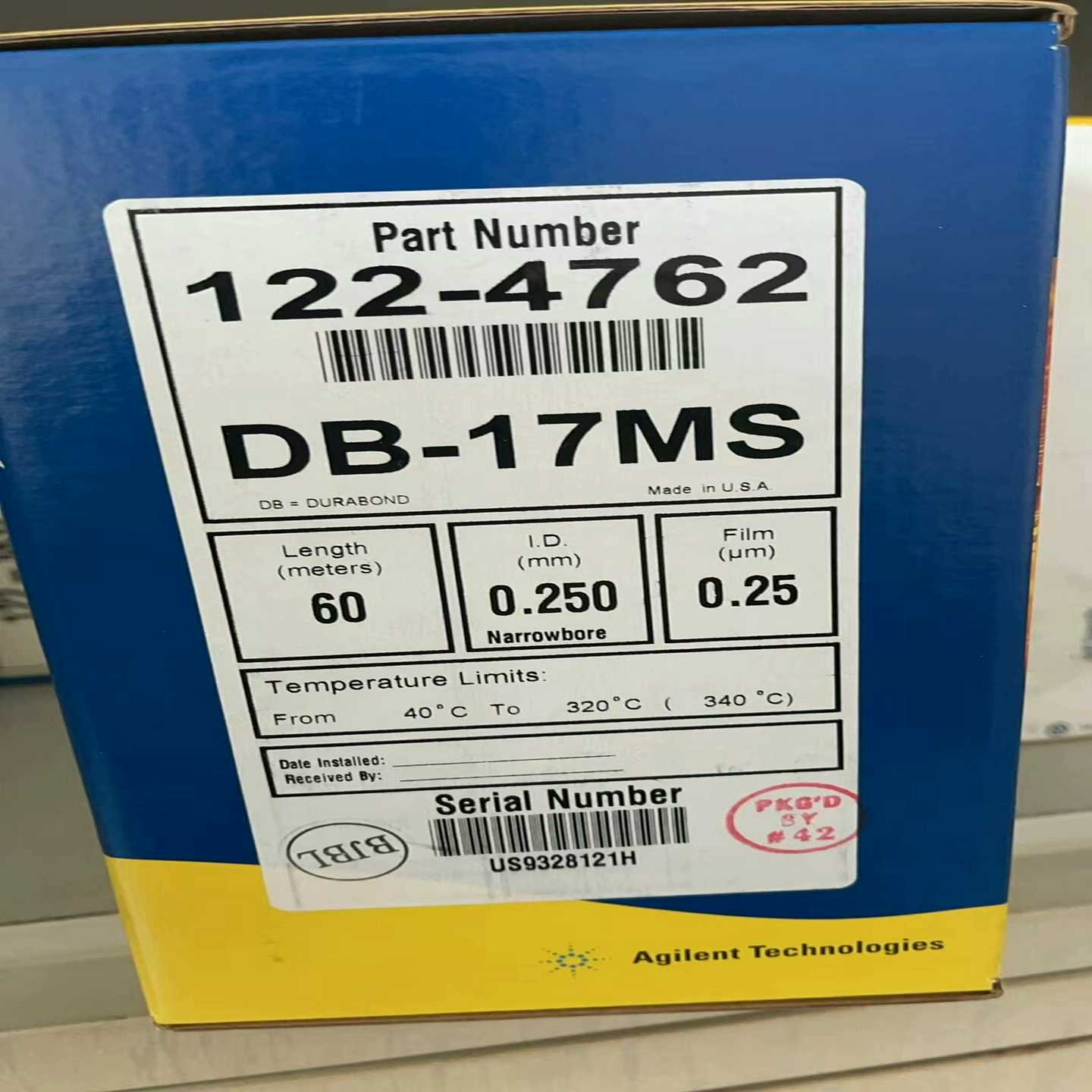 咨询-安捷伦色谱柱122-4762型号DB-17MS
