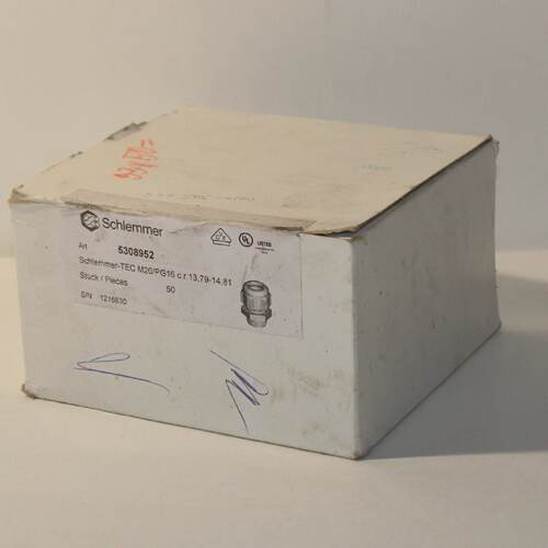 Schlemmer M20PG16 50pcs. Cable gland 5308952 NEW