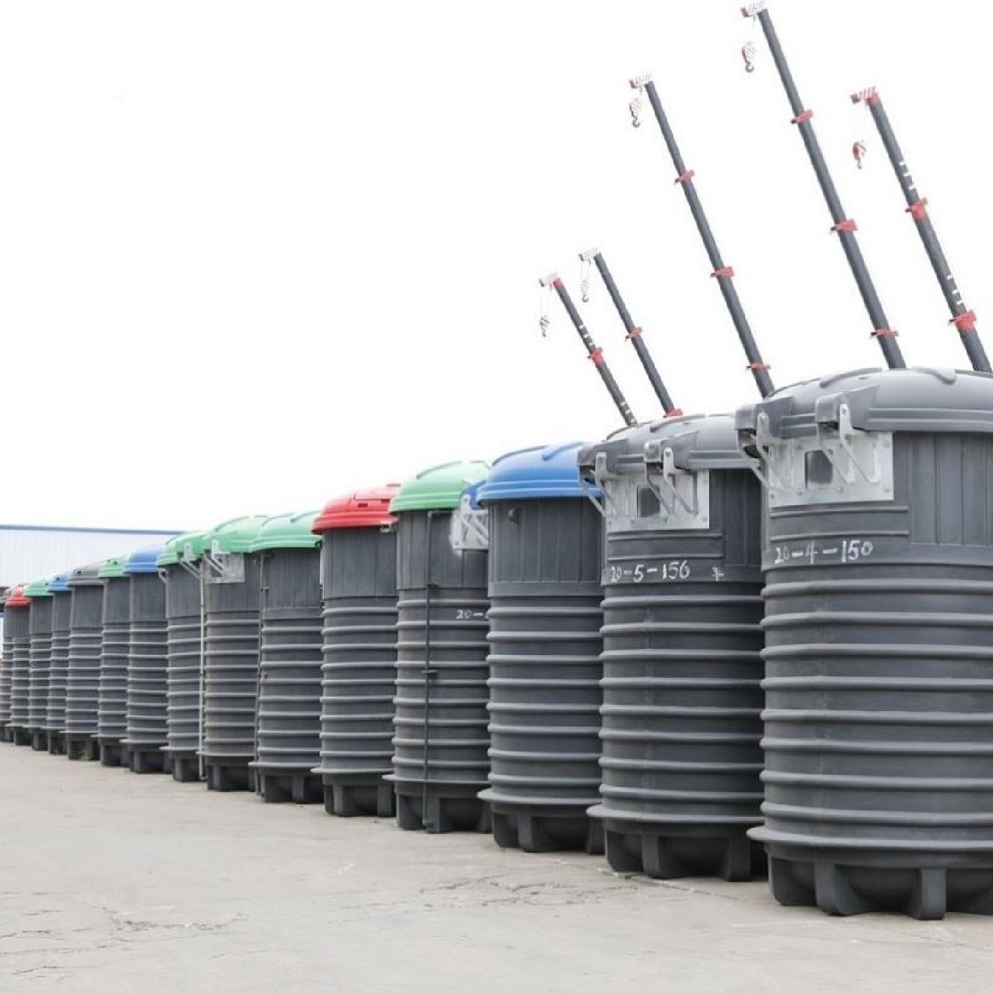 660升240升400升1100升智能地埋式分类垃圾桶设备图片介绍