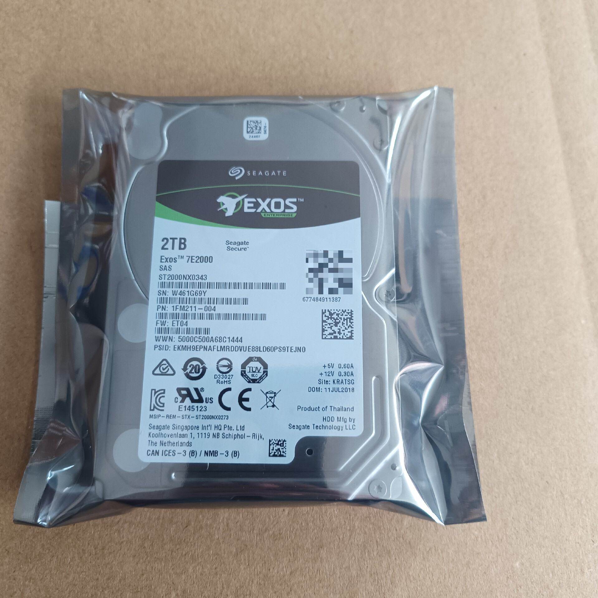 议价希捷 ST2000NX0343 2TB 25寸72K 1